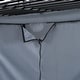 preview thumbnail 18 of 25, Full Size Loft Metal Bed with Desk,Shelves,Power Outlet,LED Light and Wardrobe