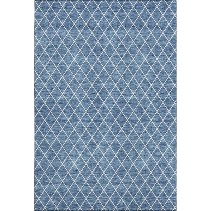 Premium Washable Super Soft Diamond Trellis Mayfield Rug