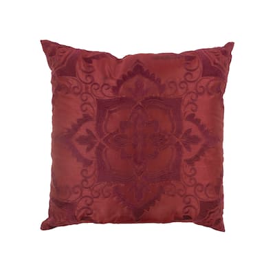 Donna Sharp Spice Postage Stamp UCC Red Decorative Pillow