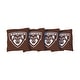 preview thumbnail 1 of 1, St. Bonaventure Bonnies Brown Cornhole Bags All-Weather Resin Filled