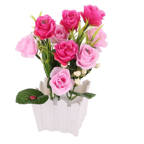 Home Wedding Festival Plastic Flowerpot Emulational Artificial Decorative Flower