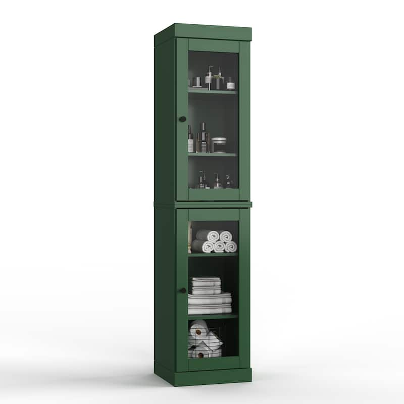 100% Solid Wood 16.5" Bathroom Cabinet with Optional Doors by Palace Imports