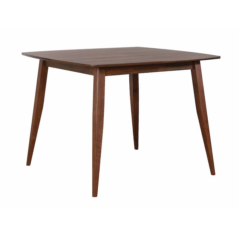 Square Wooden Dining Table - 48" - Walnut Finish