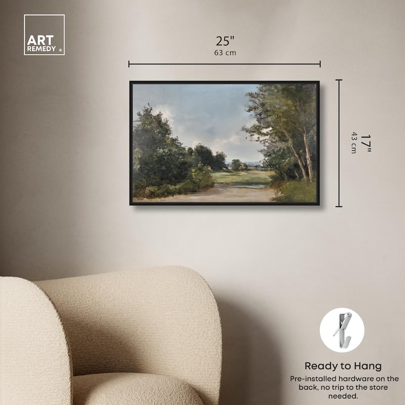 Hilltop Tower View II Canvas by Art Remedy