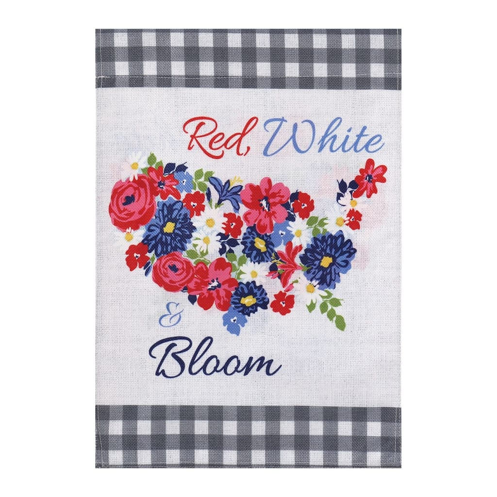 (Meadow Creek)Red, White, Bloom, House Burlap