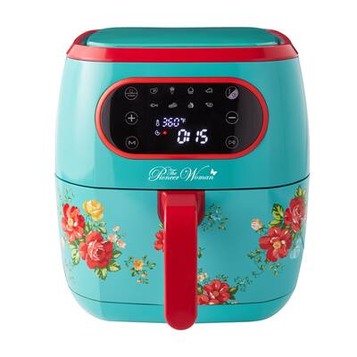 Vintage Floral 6.3 Quart Air Fryer with LED Screen