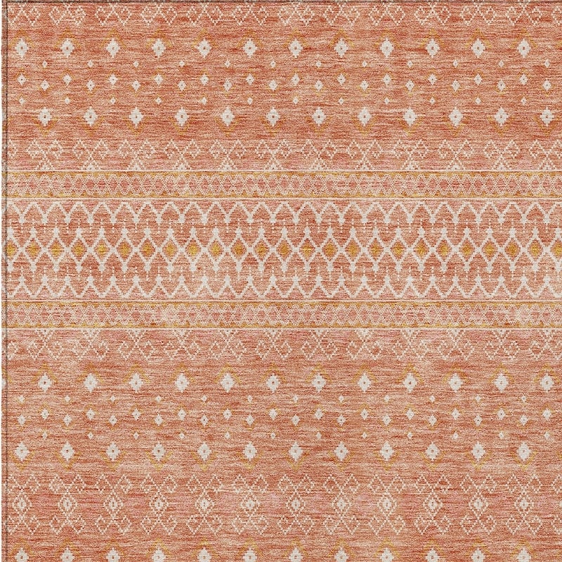 HomeRoots Tribal Transitional Rectangle Outdoor Rug