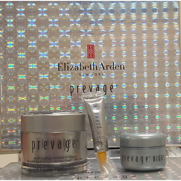 Elizabeth Arden PREVAGE Anti Aging Set: Moisture Cream, Night Anti-aging Restoraitve Cream, Eye Advanced Anti-aging Serum