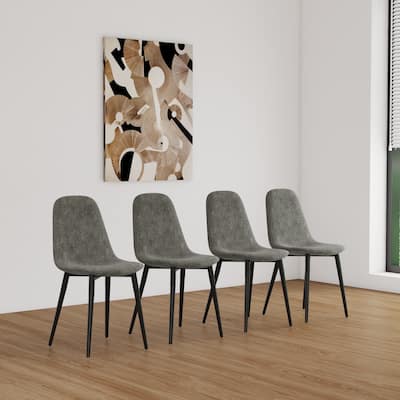 Dining Chairs,Modern Accent Chairs,Spoon Shape Kitchen Chair for Dining Room