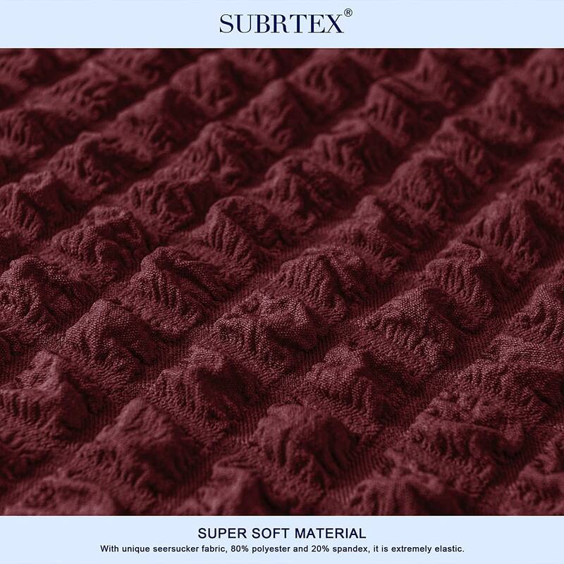 Subrtex Set-of-2 Stretch Dining Chair Cover Ruffle Skirt Slipcovers