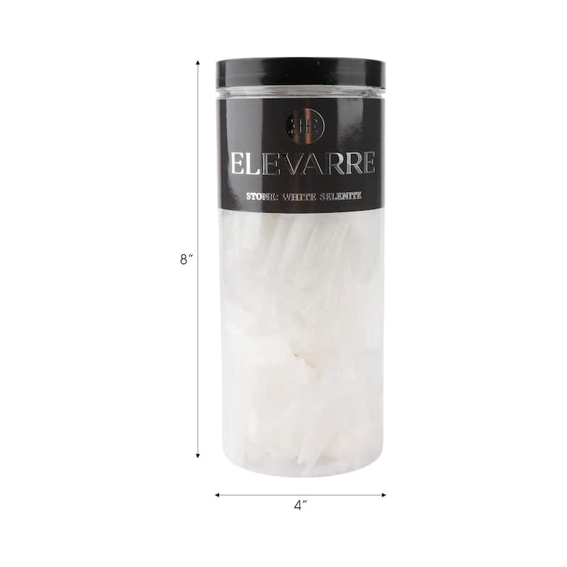 Elegant Resin Selenite Raw Stone Filler - 8" - 8.0"