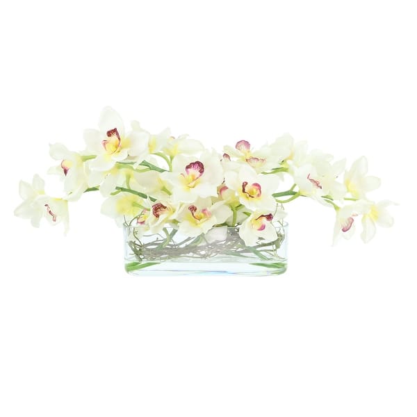 slide 2 of 6, Modern Arrangement with Orchids and Curly Willow