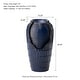 preview thumbnail 17 of 150, Glitzhome Oversized LED Lighted Ceramic Pot Floor Fountains for Outdoor Garden