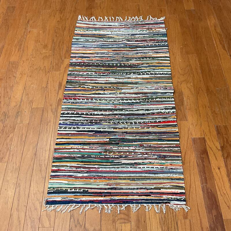 Handmade One-of-a-Kind Wool Kilim (India) - 2' x 3'2