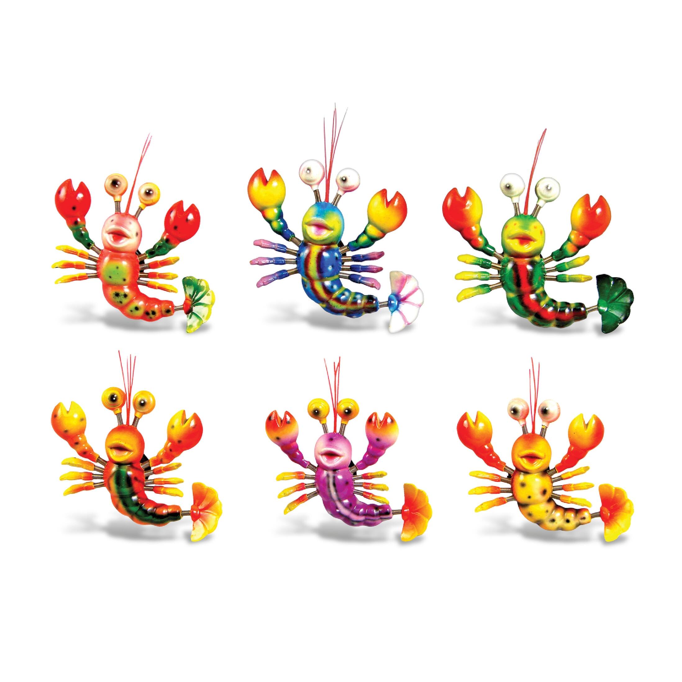 CoTa Global Cartoon Lobster Refrigerator Bobble Set of 6 Bed