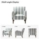 preview thumbnail 3 of 47, Seip Classic and Contemporary Striped Arm Chair with Spindle Legs by HULALA HOME