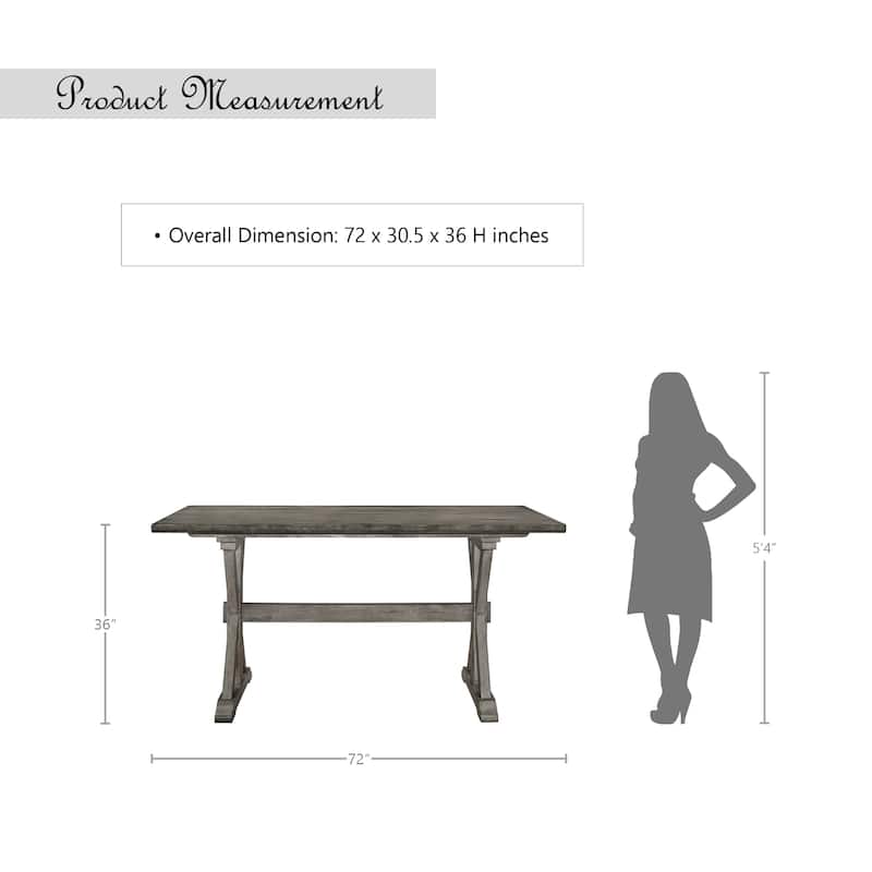 Roux Counter Height Table - Grey