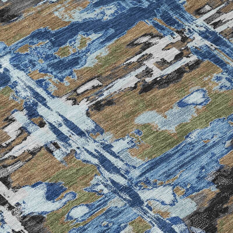 Machine Washable Indoor/ Outdoor Casual Fowler Chantille Rug