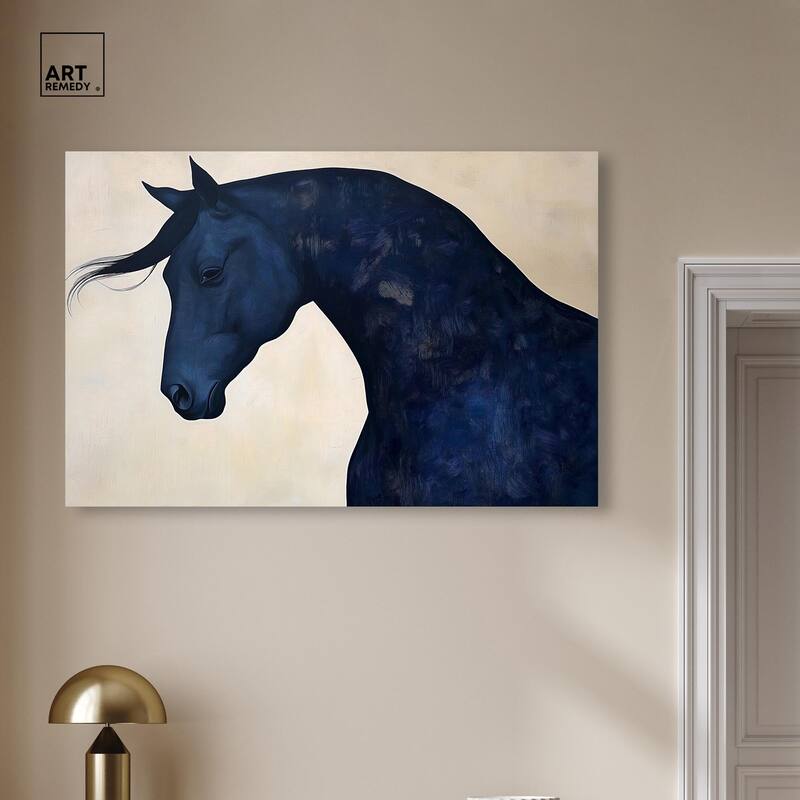 Blue Horse I Canvas by Art Remedy, Gallery Wrapped