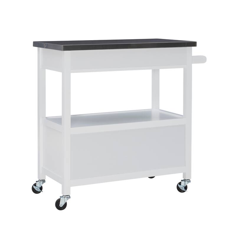 Julianna Stainless Steel Kitchen Cart