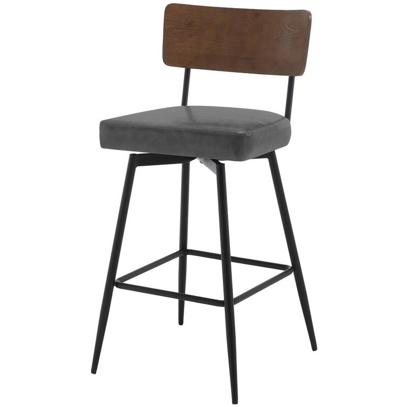 26"/ 29" Faux Leather Swivel Counter/ Bar Stools Set of 2/3