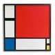 Stupell Composition II in Red Piet Mondrian Classic Abstract Painting ...