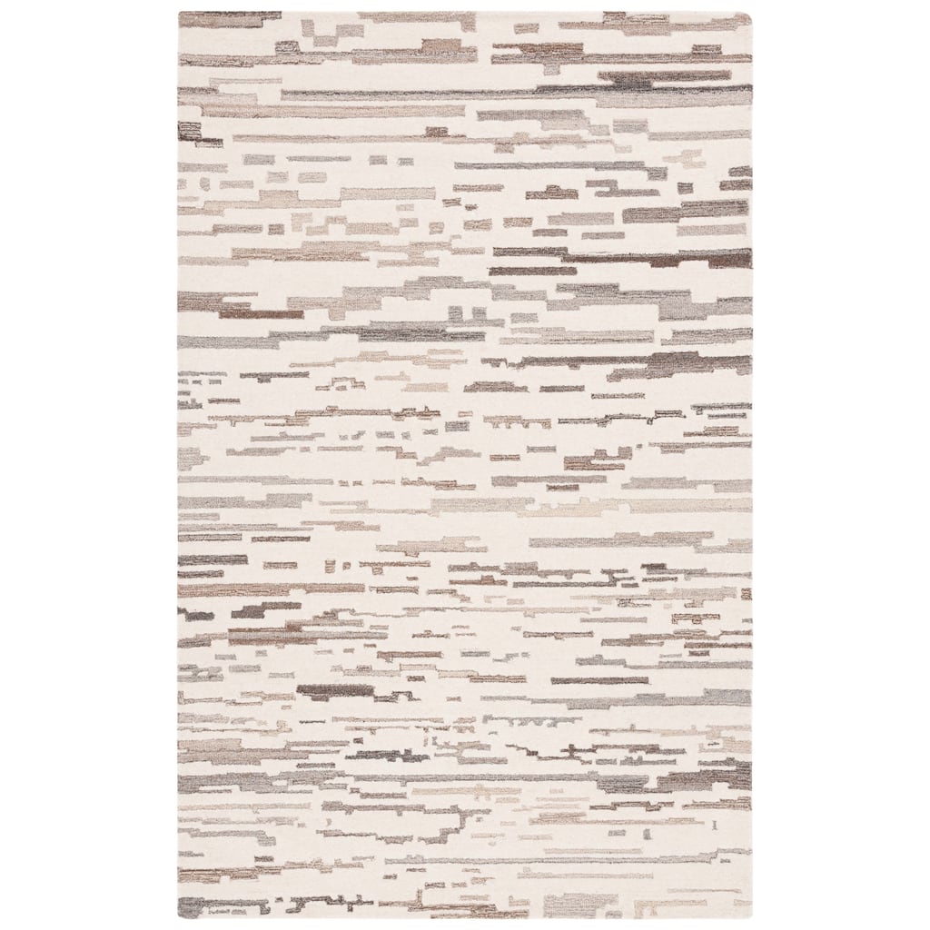 SAFAVIEH Handmade Ebony Kumud Modern Wool Rug