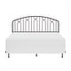 preview thumbnail 2 of 13, Hillsdale Furniture Riverbrooke Metal Arch Scallop Headboard with Frame, Bronze
