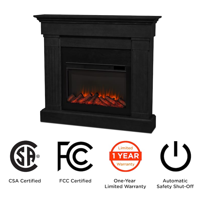 Crawford 48" Slim Electric Fireplace by Real Flame