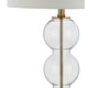 preview thumbnail 57 of 63, JONATHAN Y Ella 27" Glass Triple-Sphere LED Table Lamp, Mercury Silver/Chrome (Set of 2)