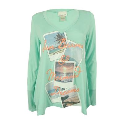 Belle du Jour Juniors' Long Sleeve V-Neck Top