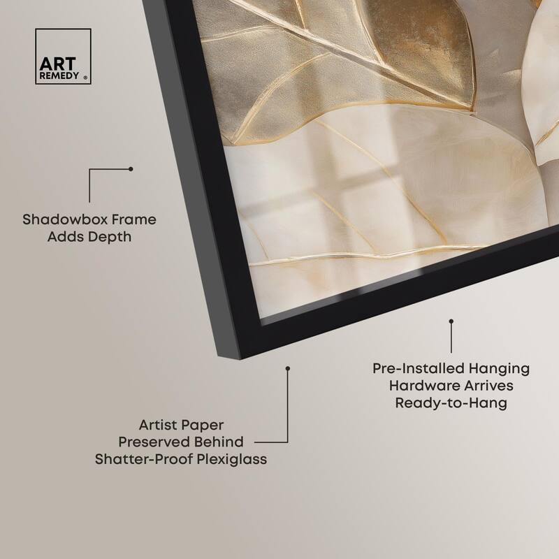 Golden Cascades Shadowbox by Art Remedy