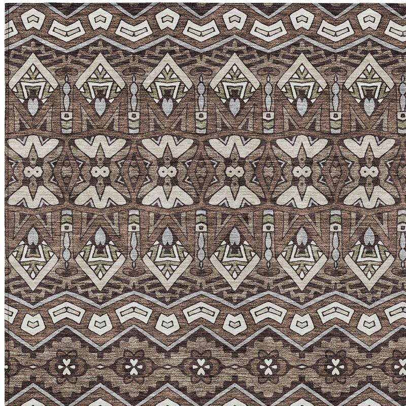 HomeRoots Moroccan Transitional Rectangle Outdoor Rug