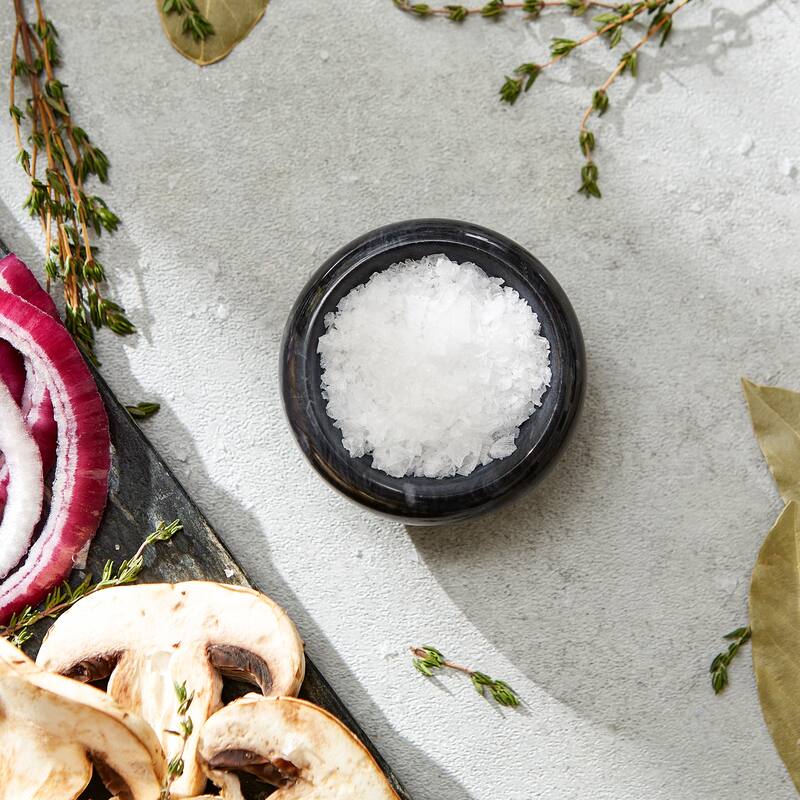 1-Ounce Marble Herb and Salt Bowl Select Black or White