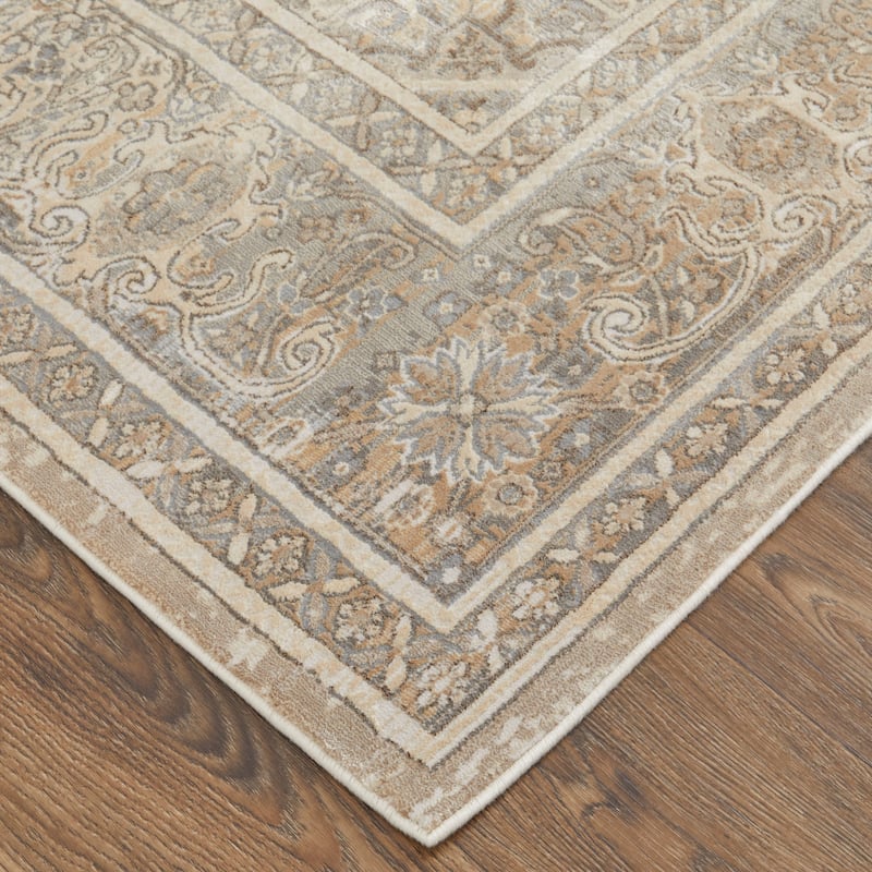 Grand Bazaar Neoma Machine Made Medallion Traditional Area Rug