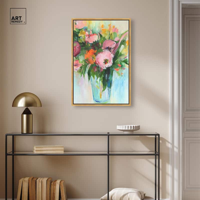 Charming Bouquet Canvas by Art Remedy