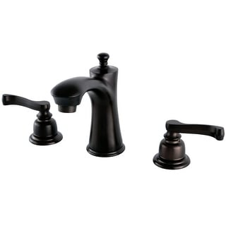 Kingston Brass Royale 8 Inch Widespread 2-Handle Bathroom Faucet In Polished Brass