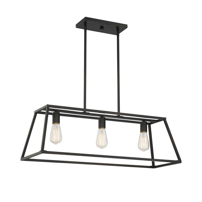 Savoy House Denton 3 Light 33" Wide Linear Chandelier