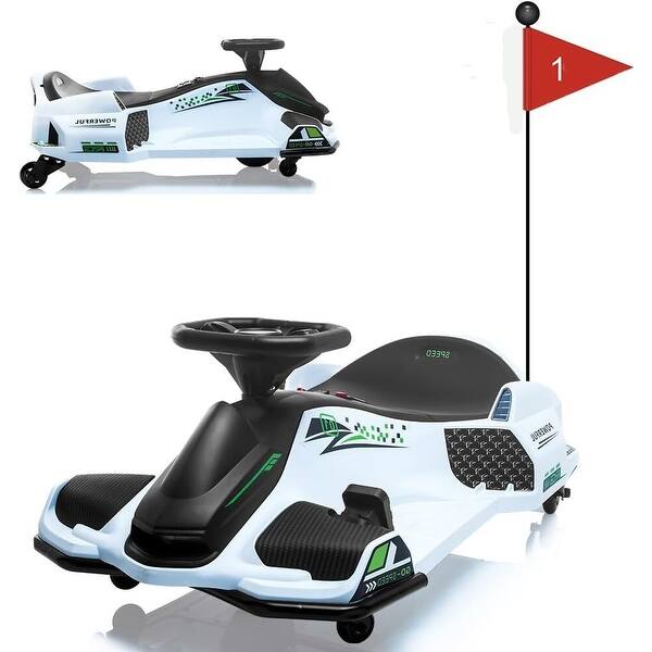 slide 2 of 31, 24V Electric Go Kart for Kids White