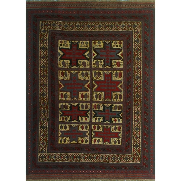 Noori Rug Semi Antique Rayan Beige/Burgundy Rug 6'5 x 8'9 