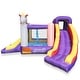 preview thumbnail 3 of 5, Unicorn Bounce House for Kids w Blower Two Slides Large Jump Area