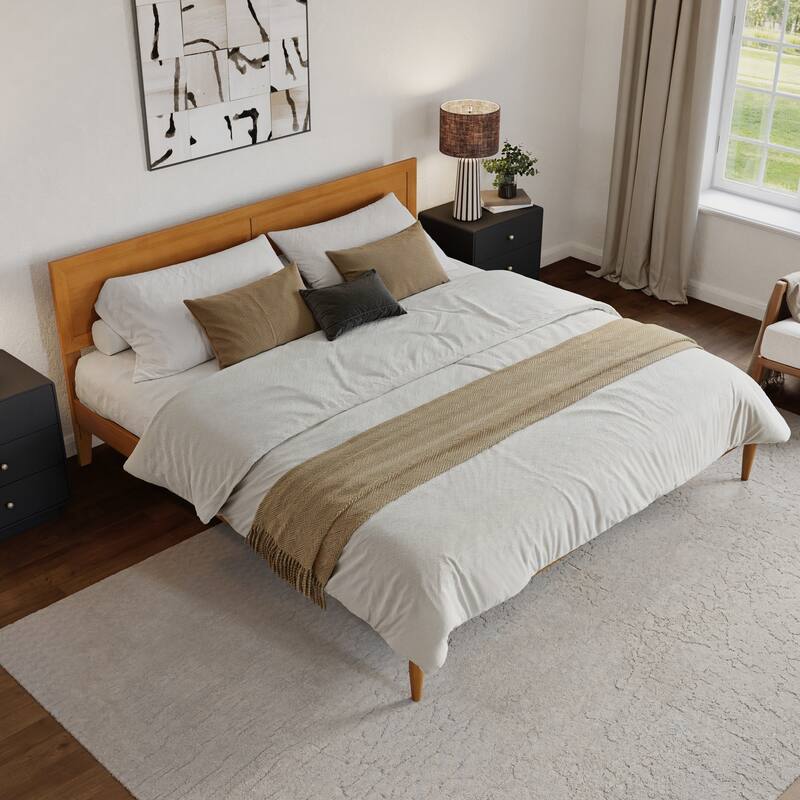 Ellarie Platform Bed with Adjustable Headboard