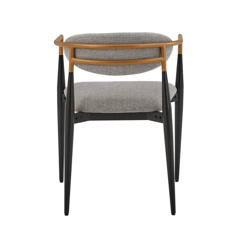 Decatur Mid-century Dining Chair with Two-tone Amber Dust & Black Finish (Set of 2) by iNSPIRE Q Modern