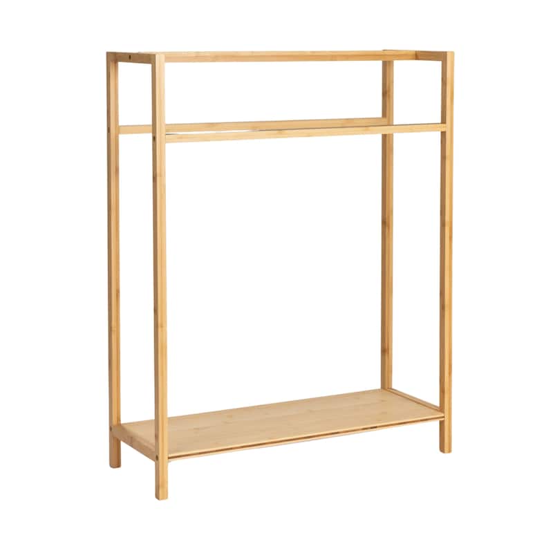 Household Essentials Bamboo Towel Rack - 25.0"L x 9.5"W x 31.5"H