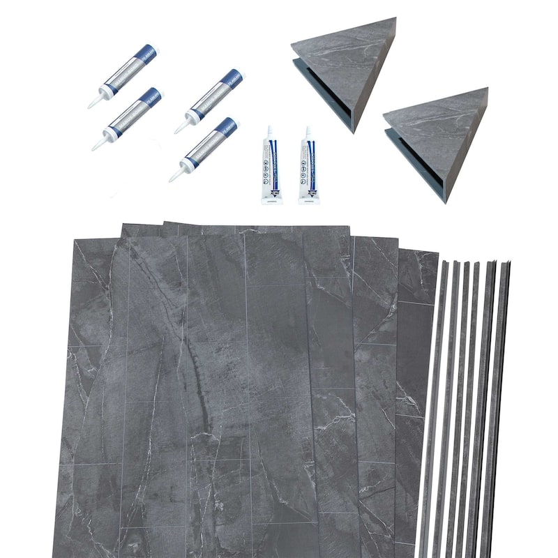 Palisade Shower Surround Kit with Accessories