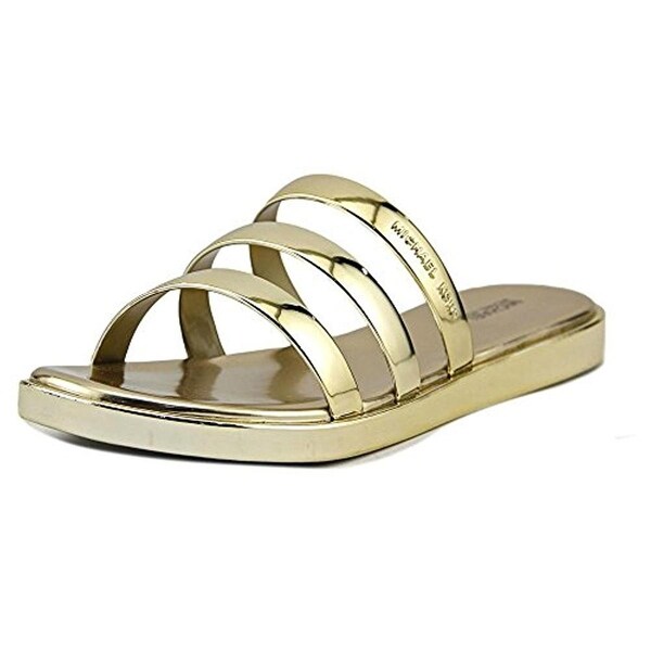 michael kors keiko metallic slide
