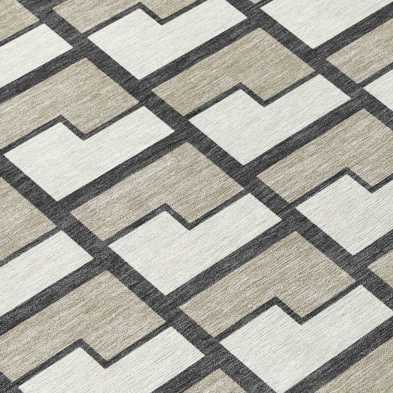 Machine Washable Indoor/ Outdoor Modern Cody Chantille Rug