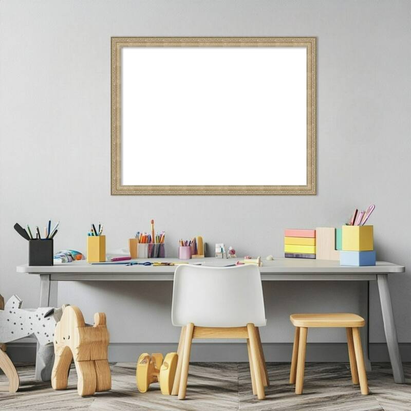 Amanti Art Paris Champagne Framed Dry Erase Magnetic Board