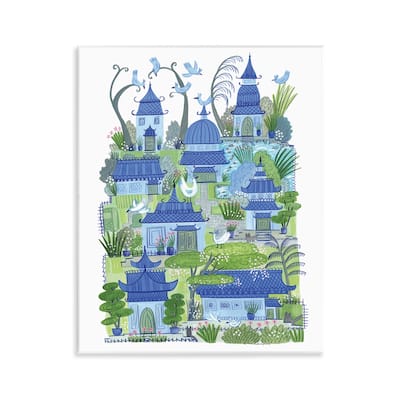 Stupell Charming Village Buildings Wall Plaque Art Design By Kay Widdowson