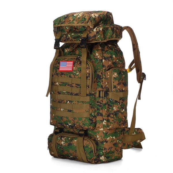 70l hiking backpack The Mountaineer Camping Waterproof Backpack Blue designed with users in the French Alps Mountaintop 70L Internal Frame Hiking